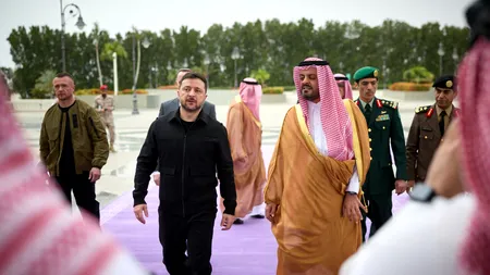 Volodimir Zelenski, vizită surpriză în Arabia Saudită. Care este scopul călătoriei președintelui ucrainean în Orientul Mijlociu