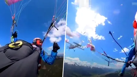 O femeie din Austria a supraviețuit în mod miraculos după ce parapanta i-a fost lovită de un avion turistic