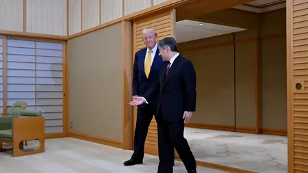 Donald Trump și-a început vizita de trei zile în Japonia. Președintele s-a întâlnit cu Împăratul Naruhito