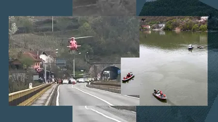 Ultima oră. Un microbuz a plonjat luni după-amiaza în Dunăre de pe un viaduct între Orșova și Turnu Severin. Șoferul bulgar, singura victimă