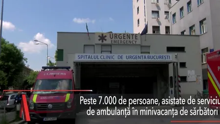 Peste 7.000 de persoane, asistate de serviciul de ambulanță în minivacanța de sărbători. Pacienții au exagerat cu mâncarea și băutura