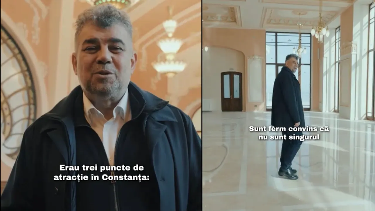 Marcel Ciolacu a publicat pe TikTok PRIMELE imagini din cazinoul Constanța cu o săptămână înainte de terminarea lucrărilor: Încă un obiectiv finalizat