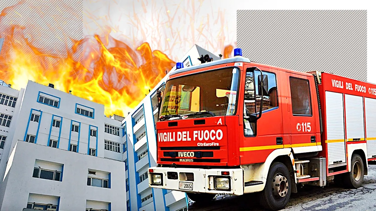 Patru oameni au murit în urma unui INCENDIU produs într-un spital de lângă Roma. 200 de pacienți au fost evacuați