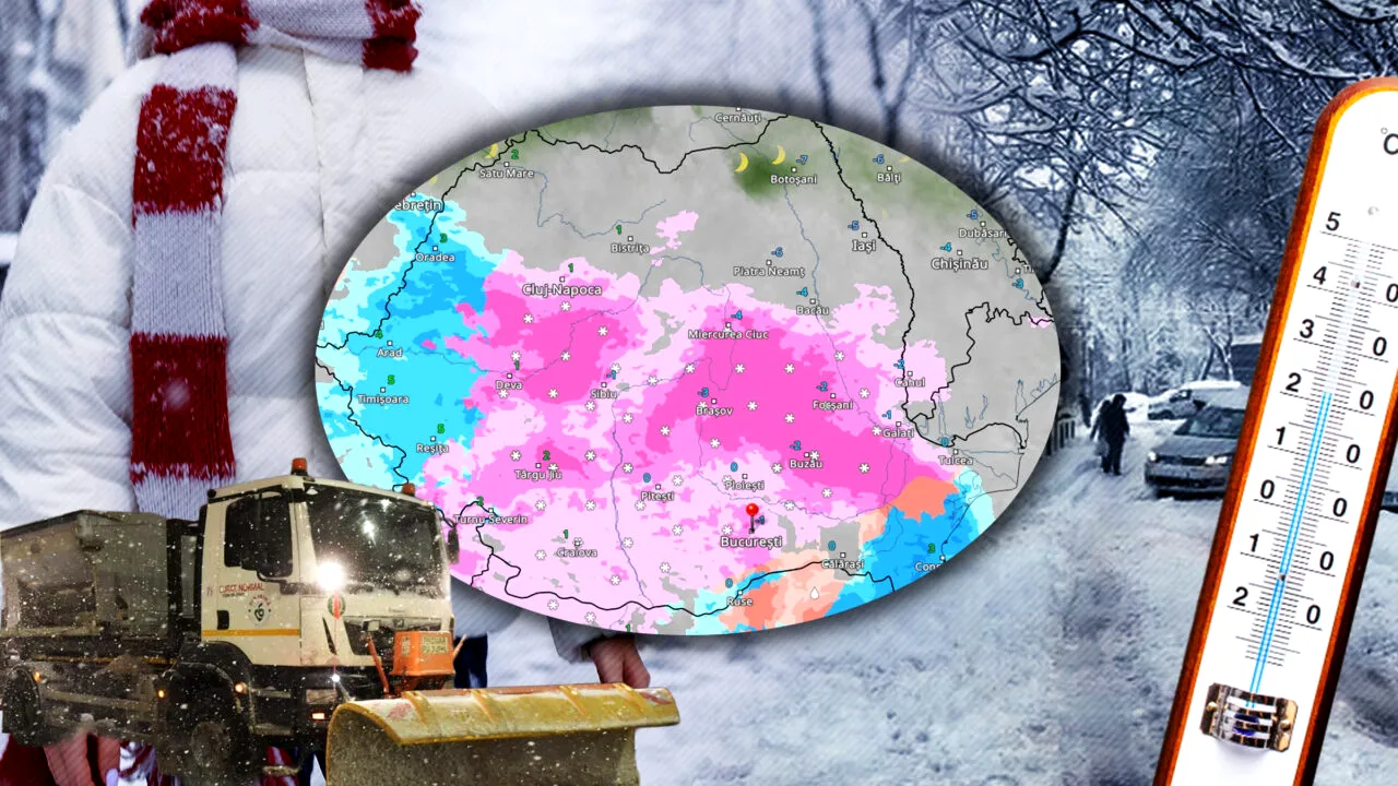 Meteorologii ANM anunță un nou episod semnificativ de ninsoare în București. Prognoză de ultimă oră pentru toată țara