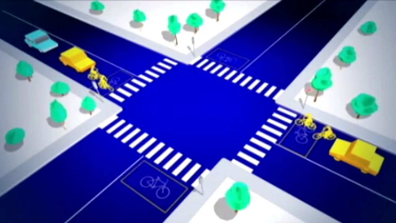 Capitala va avea un nou marcaj rutier, cu rolul de a-i proteja pe bicicliști. Cum acționează „Bike Box” și ce riscă șoferii care îl încalcă