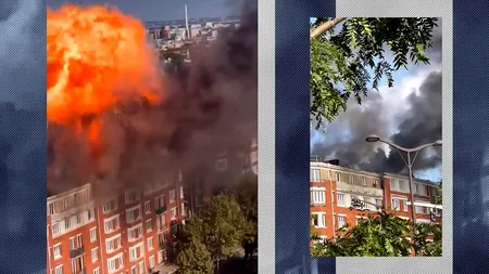 Dorel, la Paris!? O CIUPERCĂ de FOC a luminat capitala Franței. Lucrările de reabilitare a unui bloc, la concurență cu Olimpiada