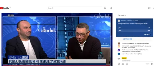 Poll Marius Tucă Show: „Credeți că România va adera la Schengen în 2023?”. Ce au spus românii