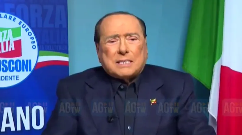Silvio Berlusconi, mesaj din salonul de spital la congresul partidului Forza Italia: Iată-mă! Port cămașă și vestă prima dată în ultima lună