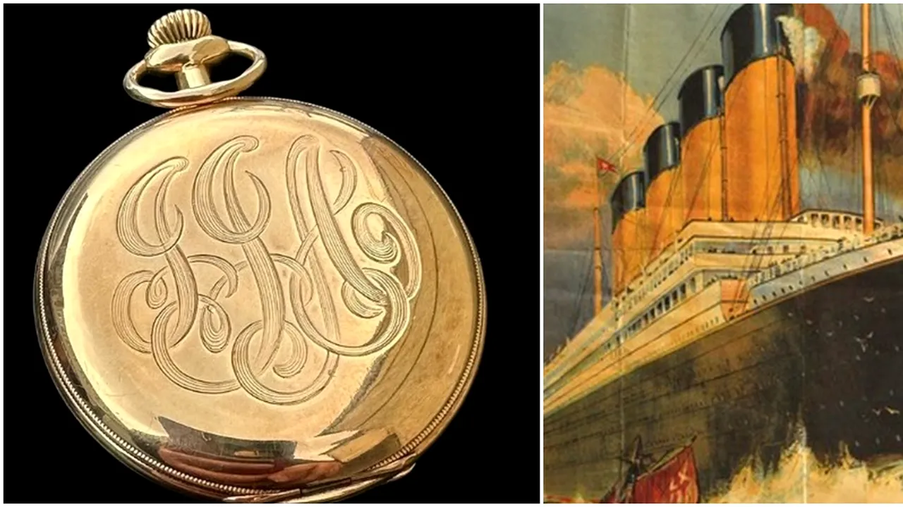 Cu cât s-a vândut la licitație ceasul celui mai bogat pasager de pe TITANIC. Casa de licitații spera să obțină 175.000 de euro