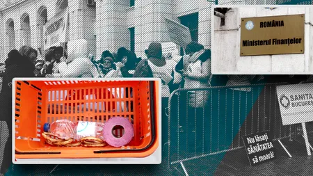 VIDEO | Protest al medicilor, asistenților și personalului auxiliar, la Finanțe. Președinte Sanitas: „Manifestațiile vor culmina cu un miting”