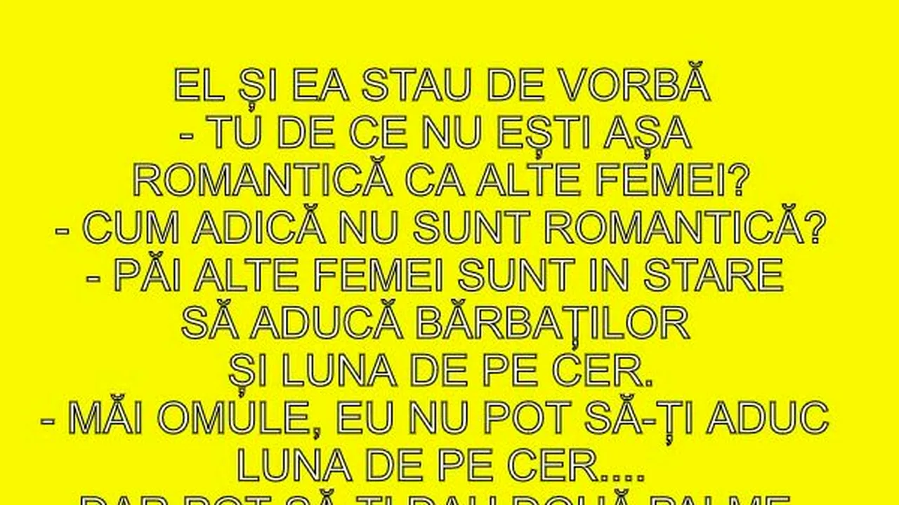 Bancul de luni | El și ea stau de vorbă