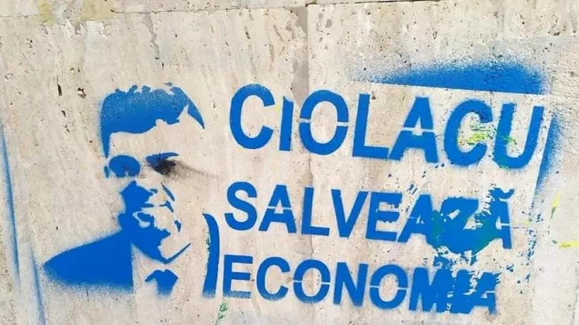 OPERAȚIUNEA Ciolacu salvează economia, destructurată. Cine se află în spatele campaniei de vandalizare cu stencil-uri/ PSD a depus plângere