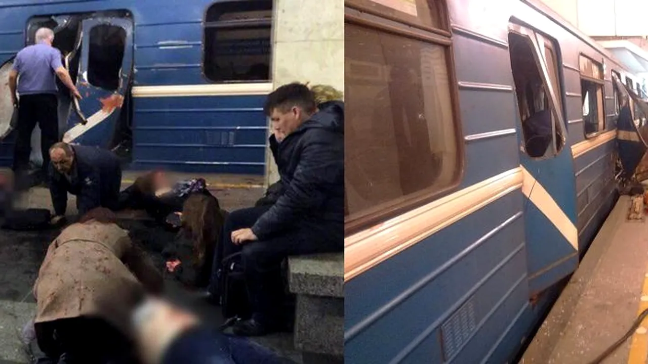 ATAC TERORIST la Sankt Petersburg: un kârgâz, posibilul autor. Cel puțin 14 morți și 49 de răniți. VIDEO