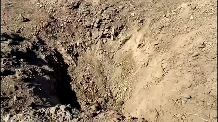 VIDEO | A doua dronă, descoperită mult mai adânc pe teritoriul României. Ce a uitat Armata în cel de-al doilea crater