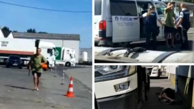 Un șofer român a devastat o parcare belgiană, după ce soția l-a înșelat cu un ceh: „Când bea, calcă pe cadavre
