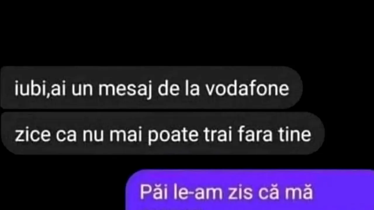 BANCUL ZILEI | „Iubi, ai un mesaj de la Vodafone”