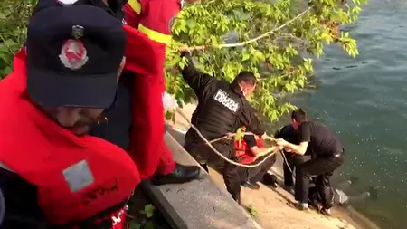 Bărbatul care a căzut vineri în Dâmbovița a murit la Spitalul Universitar București