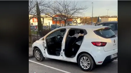 VIDEO. Cum și-a găsit David, un român din Franța, mașina în parcare / „Trebuie să vezi partea bună pentru simplul fapt că nu ți-au luat-o complet”