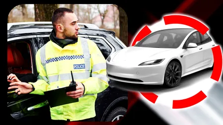 Situație ciudată în Marea Britanie. Mașinile Tesla, amendate că nu vor “să toarne” la poliția britanică