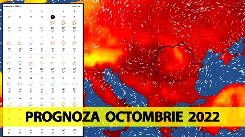 Meteorologii Accuweather anunță o lună octombrie cum nu prea a mai fost în România. Temperaturi bizare în București, Iași și Constanța