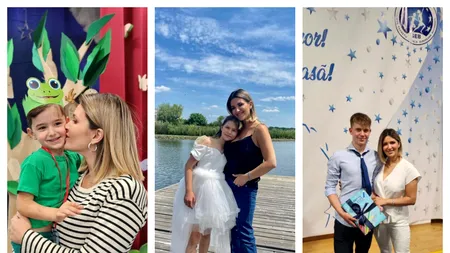 Ela Crăciun, FINAL de an școlar demn de Cartea Recordurilor. Vedeta TV s-a împărțit între festivitățile copiilor săi de la grădiniță, școală și liceu
