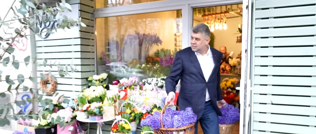 Pe 1 Martie, PREMIERUL cumpără flori românești și le dăruiește doamnelor de la Guvern