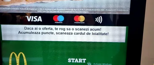 Ce eroare de Windows a primit un bucureștean, încercând să comande de la kiosk-ul McDonald's. E viralul sfârșitului de an în România!
