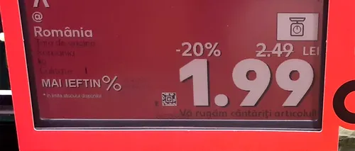 Alimentul al cărui preț s-a înjumătățit în ultimele 2 săptămâni în România! Costă doar 1.99 lei în supermarket