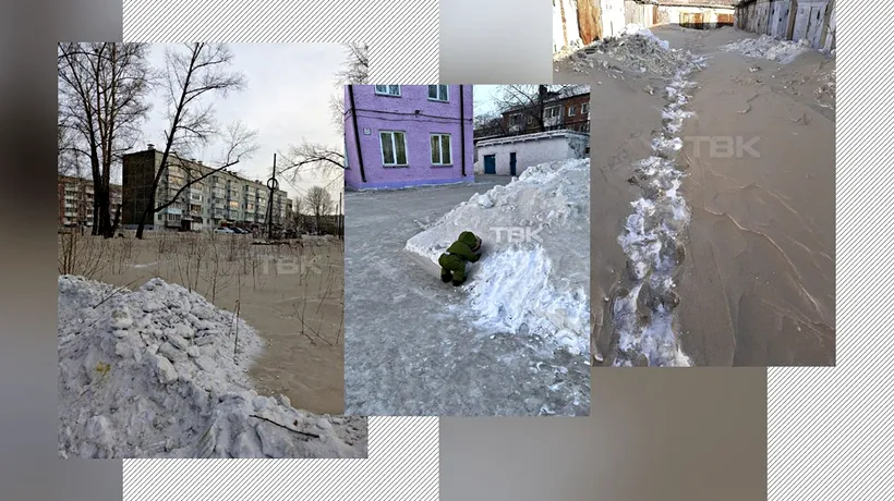 Orașul din RUSIA acoperit de zăpadă gri. Ce spun localnicii