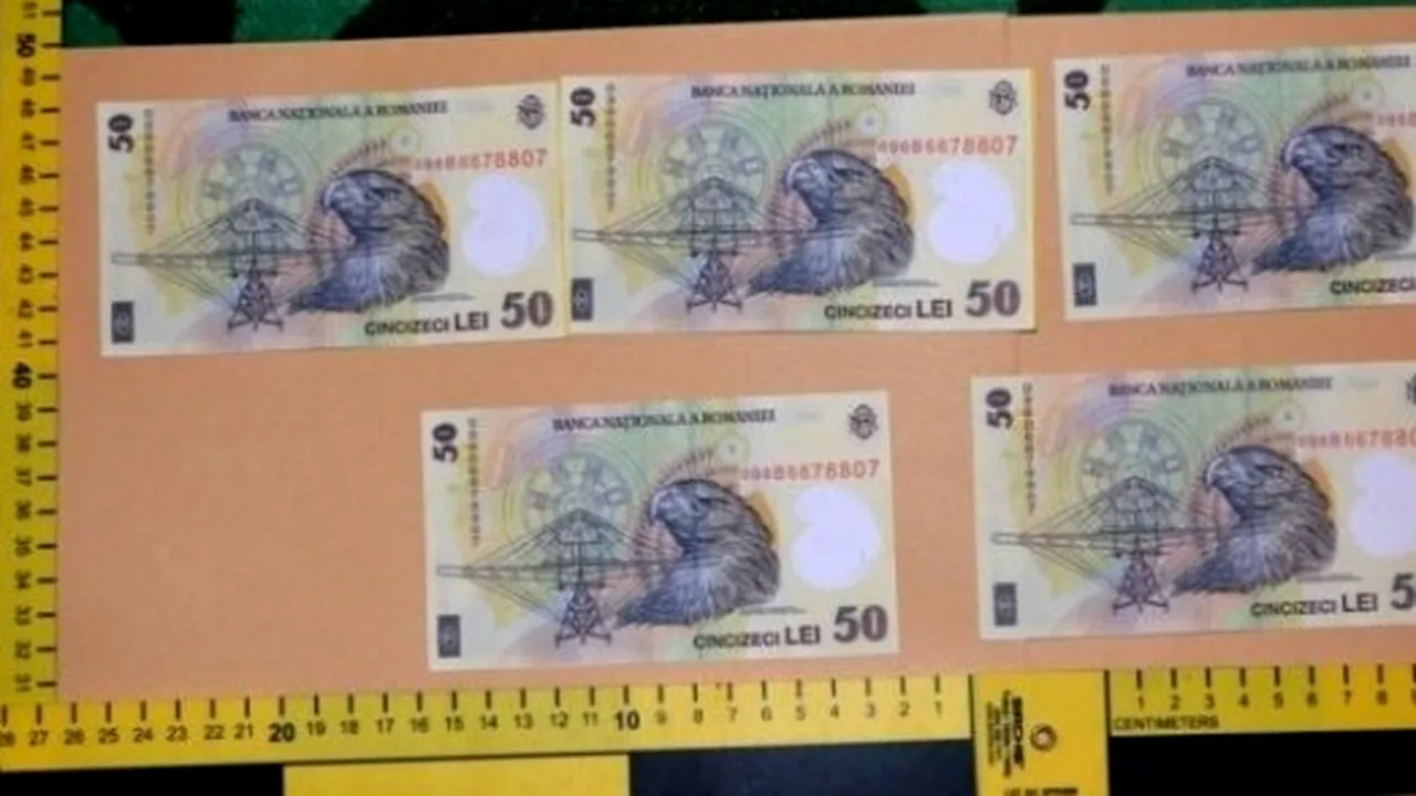 Polițiștii brăileni au prins un bărbat care folosea imprimanta fiicei sale pentru a printa bancnote