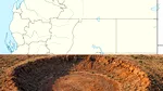 În 2007, un geolog a observat un cerc uriaș pe Google Earth, cu diametrul de 260 de metri. În 2012, minerii au descoperit acolo ceva neobișnuit