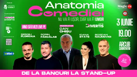 Ce-i mai face pe români să râdă și cum s-a schimbat umorul în ultimii 50 de ani? Află la podcastul Anatomia comediei 2025!