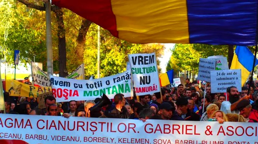 ZIUA 36 de protest față de proiectul Roșia Montană a adunat 6.000 de manifestanți. LIVE TEXT și FOTO