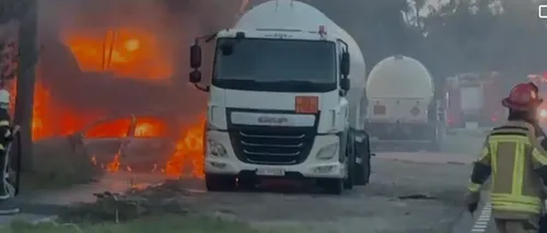 VIDEO | Răniții din explozia de la Crevedia, transportați la București. Cel puțin o victimă a decedat