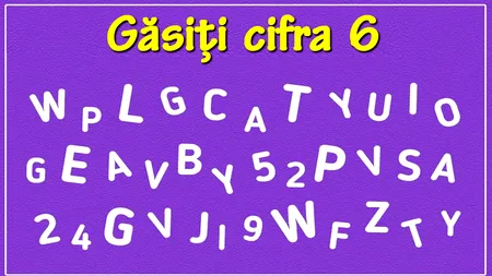 Test de logică pentru genii | În această imagine apare cifra 6. O puteți vedea?
