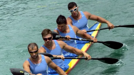 Echipajul masculin K4 al României, medalie de argint la 1000 metri, la CE