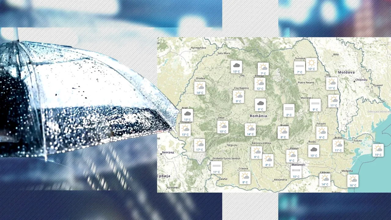 Vremea se RĂCEȘTE în toate regiunile. ANM a transmis, pentru Gândul, unde își vor face apariția și ploile