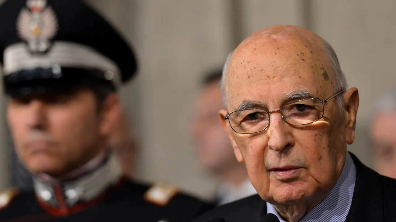 Giorgio Napolitano demisionează din funcția de președinte al Italiei