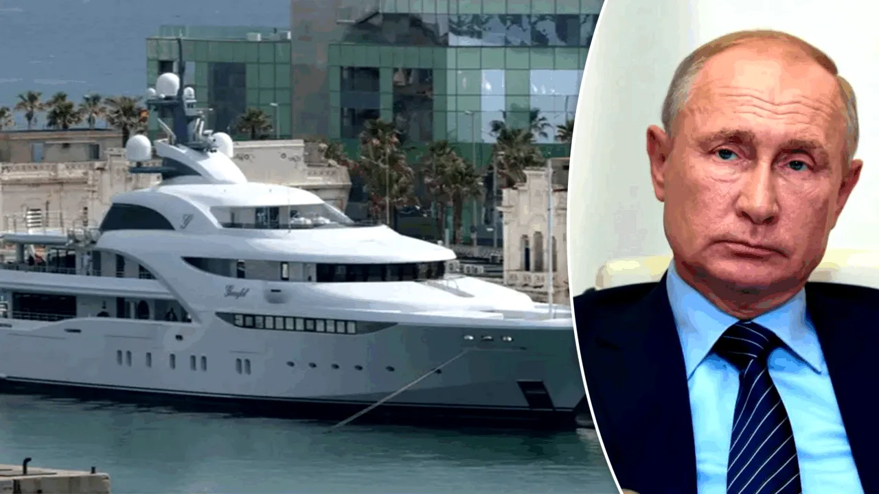 Superiahtul lui Vladimir Putin se plimbă nestingherit prin apele Danemarcei. Ambarcațiunea este escortată de două nave militare
