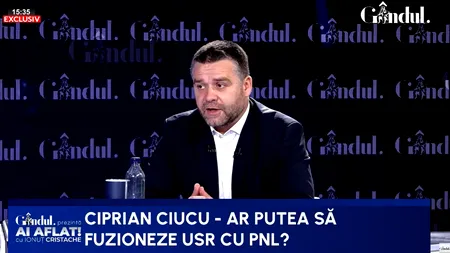 Ciprian Ciucu anunță o alianță electorală cu USR pentru 2028, primul test fiind alegerile locale: Una e să pleci de la 20%, alta e să pleci de la 35-40%/Trebuie să gândim pragmatic/Sunt alegeri într-un singur tur