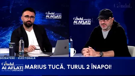 Marius Tucă: „SISTEMUL va lupta până în ultima clipă să împiedice o surpriză electorală”