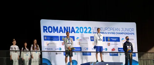 VIDEO. David Popovici câștigă a doua medalie de aur la Campionatele Europene de înot pentru juniori. Cu ce timp s-a impus la finala de 200 metri liber