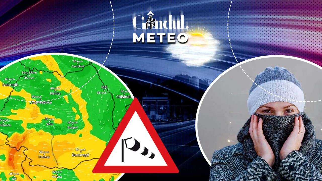 Iarna refuză să plece din România. În ce regiuni vor fi minus 7 grade. Este și cod galben de vânt. Prognoză de ultimă oră de la ANM, pentru Gândul