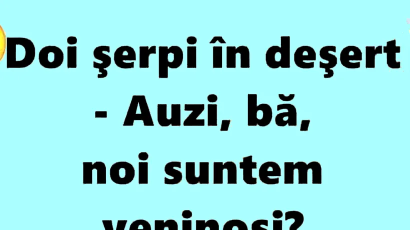 Bancul de duminică | Discuție între doi șerpi veninoși