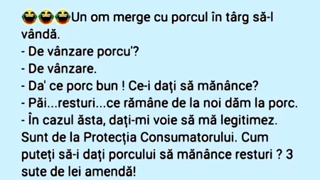 Bancul de sâmbătă | Porcul gurmand și Protecția Consumatorului