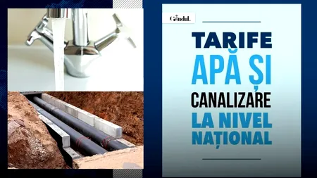 TOP 3 tarife apă potabilă și canalizare în România, în luna ianuarie 2026. Unde sunt cele mai mari/mici prețuri