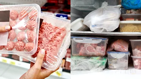 Metoda ideală prin care să depozitezi carnea tocată în congelator. Vei economisi spațiu