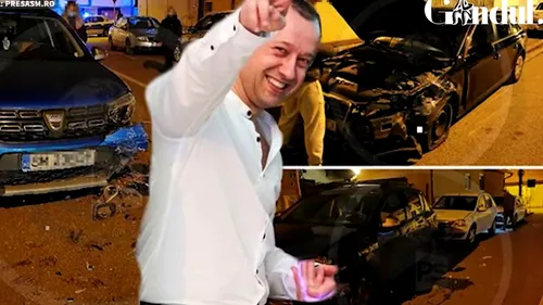 GÂNDUL LIVE. Comisar de la Poliția Satu Mare, băut la volan. Câte mașini a distrus după ce a pierdut controlul volanului