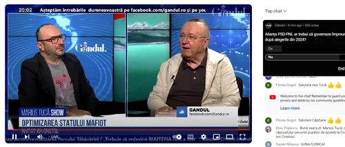 POLL Marius Tucă Show: „Credeți că Alianța PSD-PNL ar trebui să guverneze împreună și după alegerile din 2024”