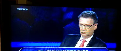 Întrebare de 16.000 de euro la „Vrei să fii milionar?: „Klaus Iohannis a devenit de curând președintele...?